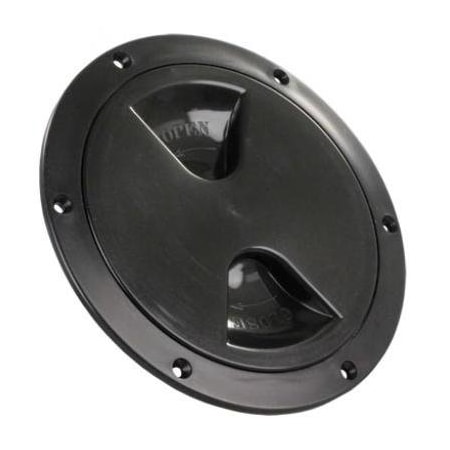 Jr Products 4IN ACCESS/DECK PLATE, BLACK 31015